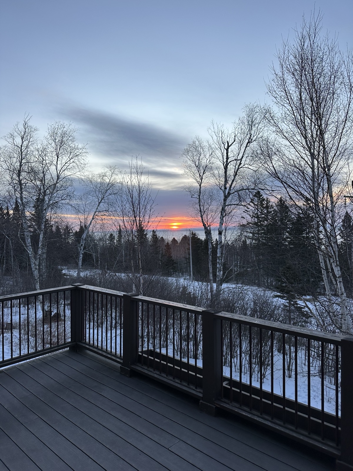 View of Lake Superior from the deck